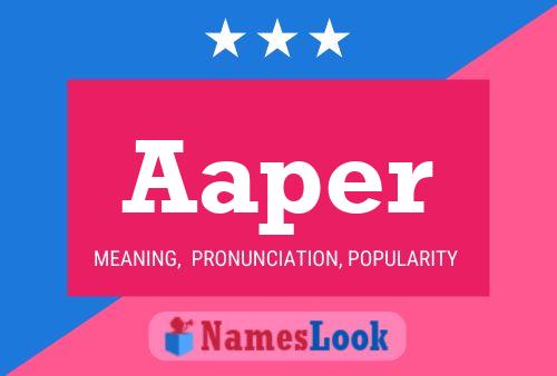 Aaper Name Poster