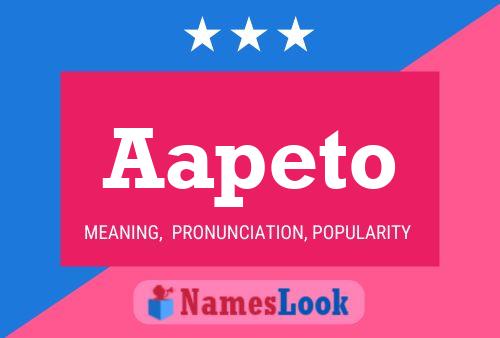 Aapeto Name Poster