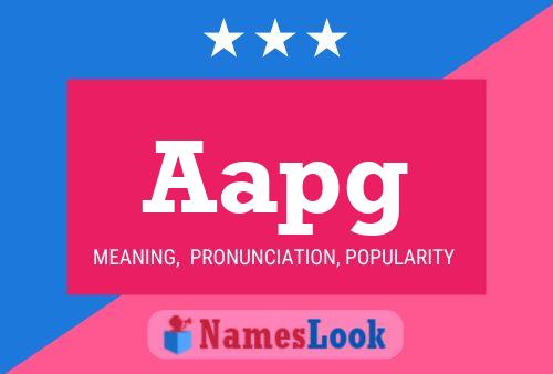 Aapg Name Poster