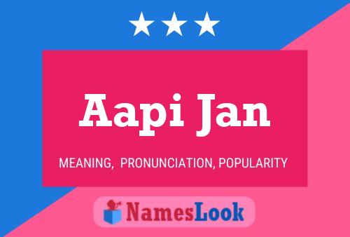 Aapi Jan Name Poster