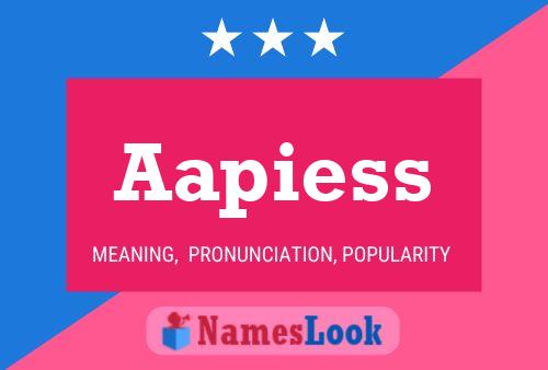 Aapiess Name Poster