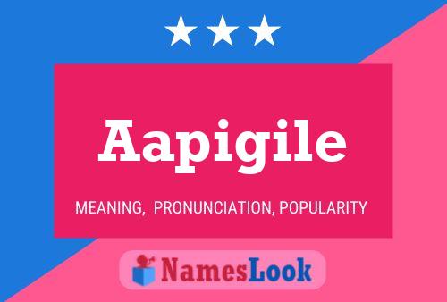 Aapigile Name Poster