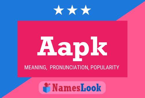 Aapk Name Poster