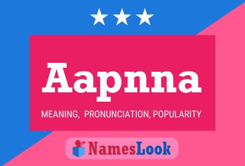 Aapnna Name Poster