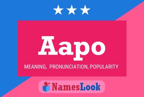 Aapo Name Poster