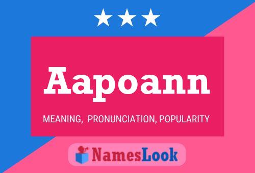 Aapoann Name Poster