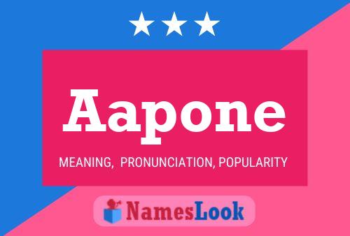 Aapone Name Poster