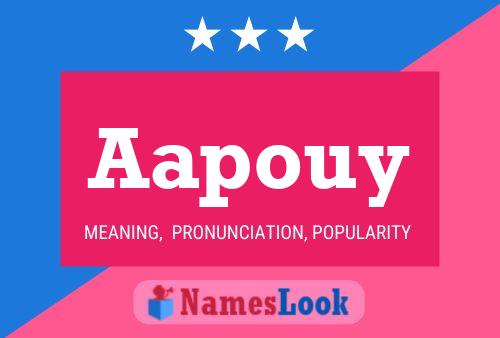 Aapouy Name Poster