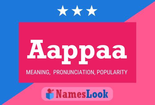 Aappaa Name Poster