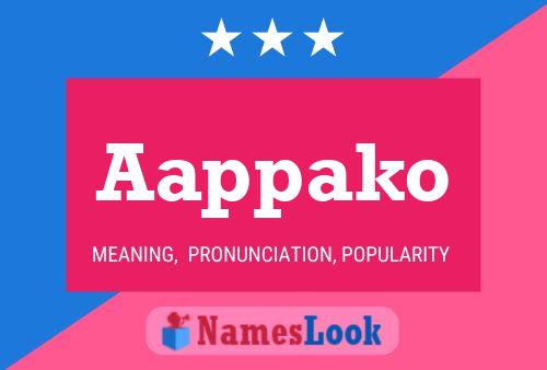 Aappako Name Poster