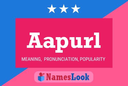 Aapurl Name Poster