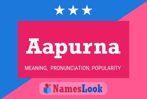 Aapurna Name Poster