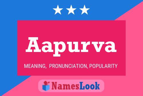 Aapurva Name Poster