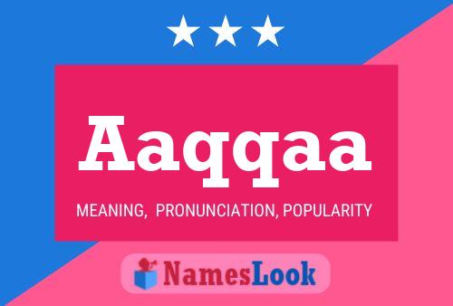 Aaqqaa Name Poster