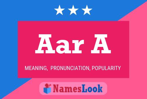 Aar A Name Poster