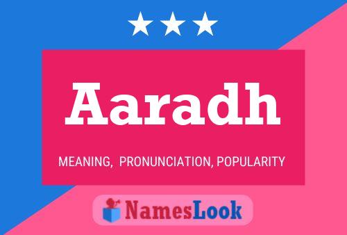 Aaradh Name Poster