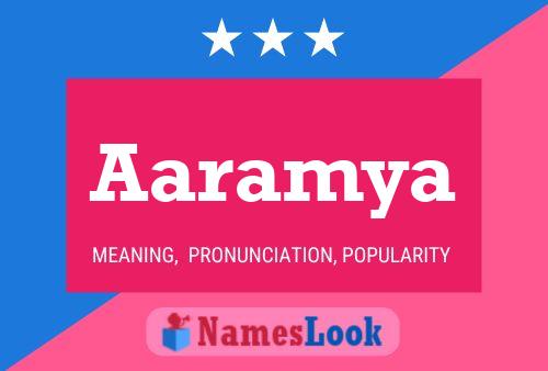 Aaramya Name Poster