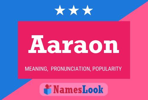 Aaraon Name Poster