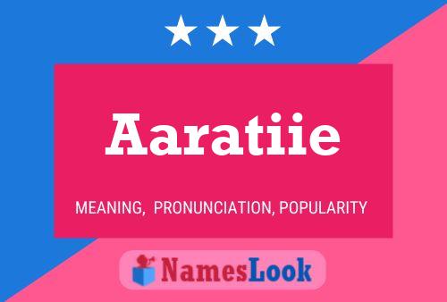 Aaratiie Name Poster