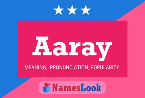 Aaray Name Poster