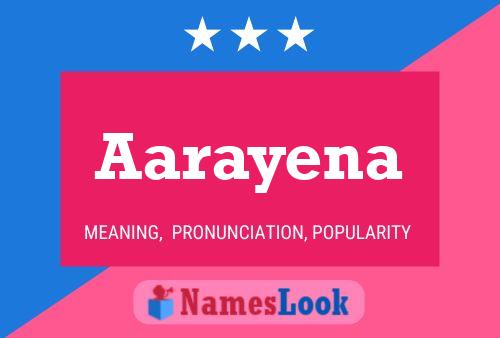 Aarayena Name Poster