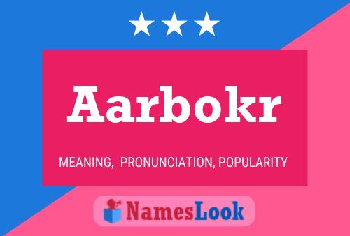 Aarbokr Name Poster