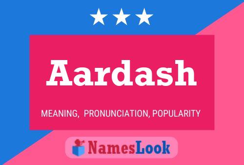 Aardash Name Poster