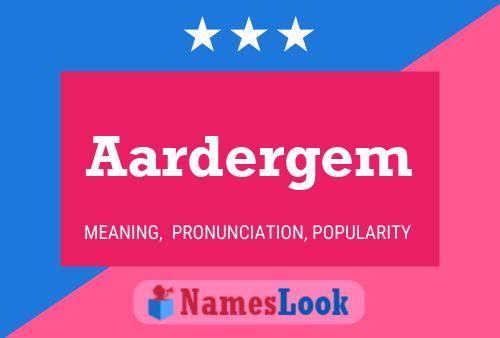 Aardergem Name Poster