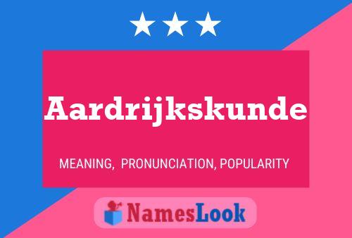 Aardrijkskunde Name Poster