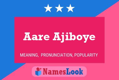 Aare Ajiboye Name Poster