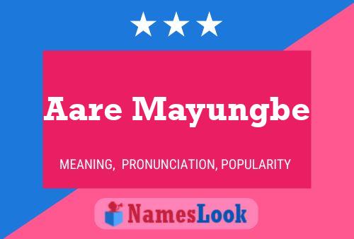 Aare Mayungbe Name Poster