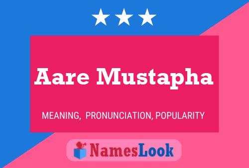 Aare Mustapha Name Poster