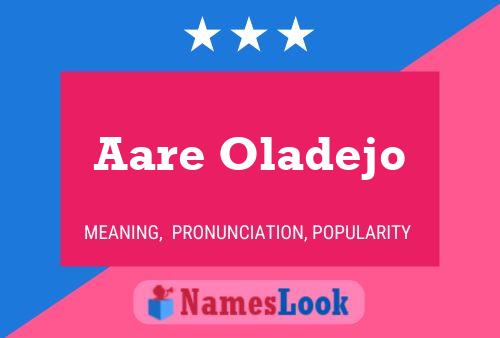 Aare Oladejo Name Poster