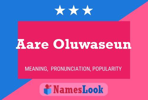 Aare Oluwaseun Name Poster