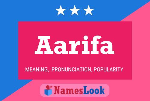 Aarifa Name Poster