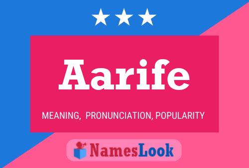 Aarife Name Poster