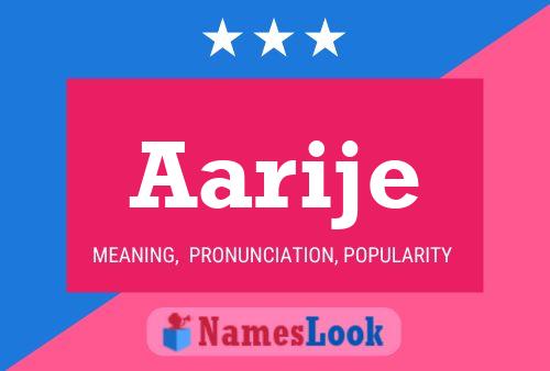 Aarije Name Poster