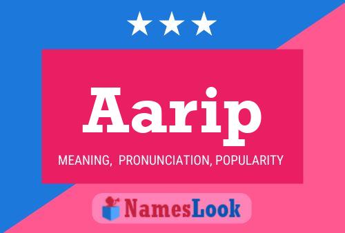 Aarip Name Poster