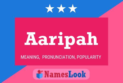 Aaripah Name Poster