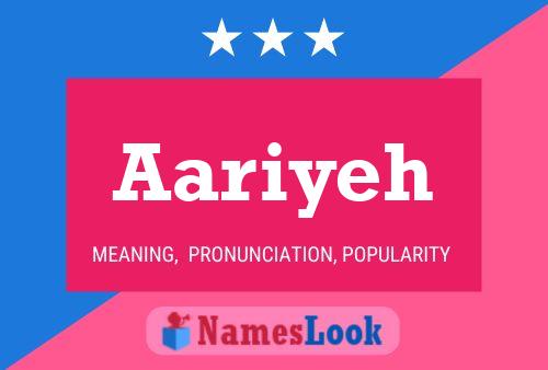 Aariyeh Name Poster