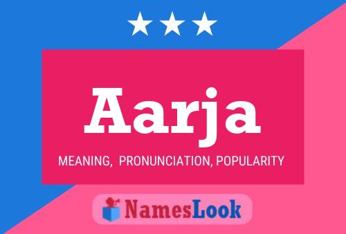 Aarja Name Poster