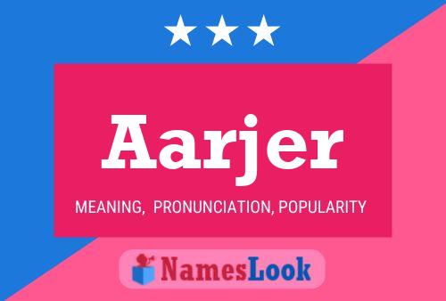 Aarjer Name Poster