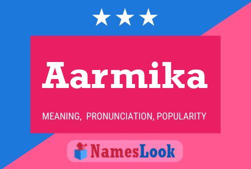 Aarmika Name Poster