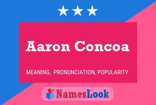 Aaron Concoa Name Poster