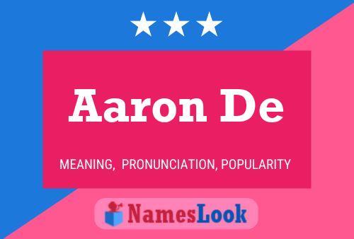 Aaron De Name Poster