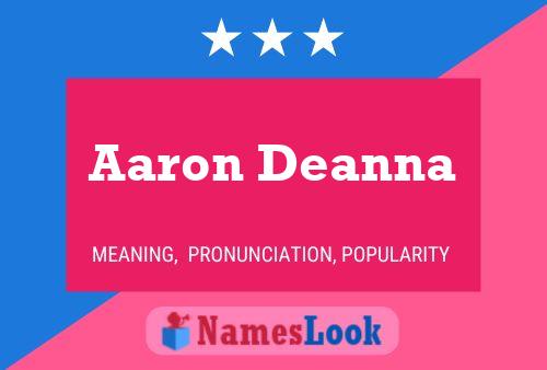 Aaron Deanna Name Poster