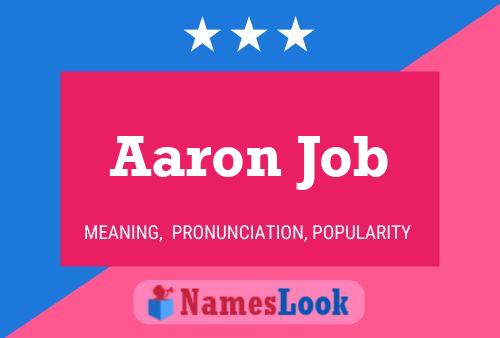 Aaron Job Name Poster