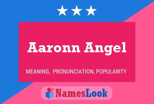 Aaronn Angel Name Poster