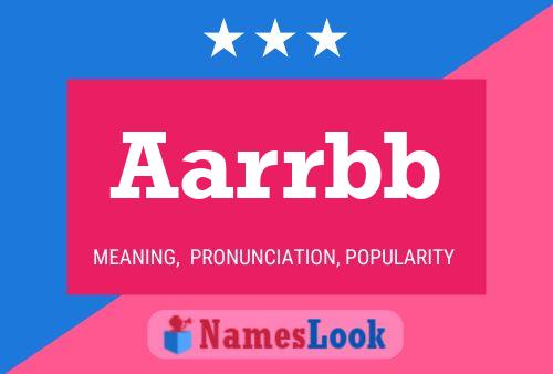 Aarrbb Name Poster