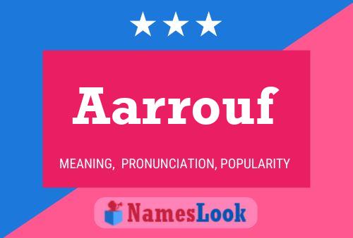 Aarrouf Name Poster